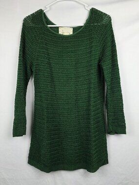 Coincidence & Chance Urban Outfitters Open Knit Cotton Tunic Sweater